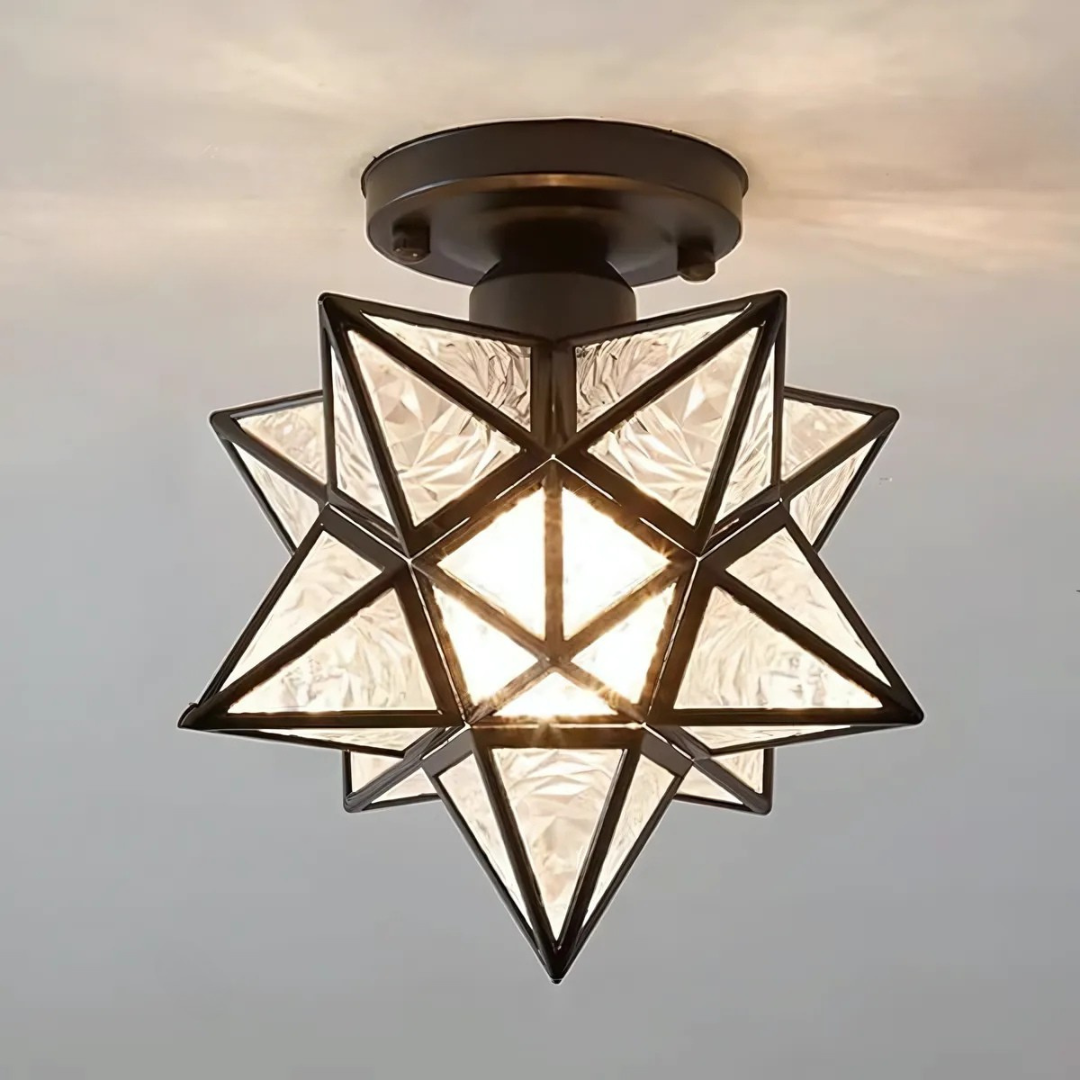 Xelio LED Ceiling Lamp | Elegant Geometric Star Light 6