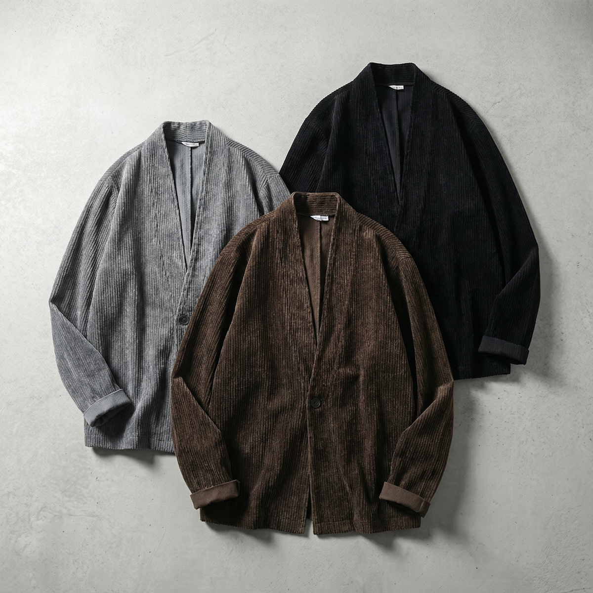 Men's Corduroy Jacket - Casual Button Front Outerwear