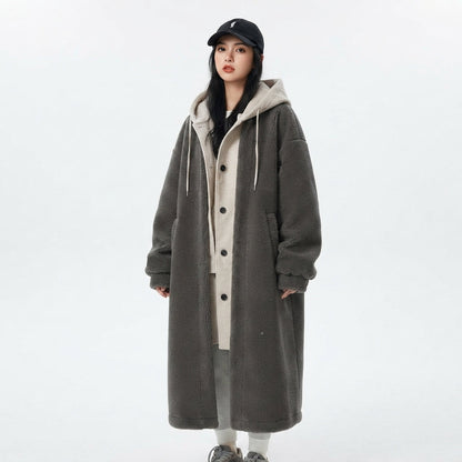 Charlotte Reid | Hooded Teddy Overcoat For Women