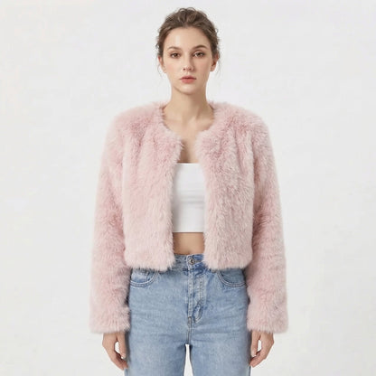Camille Laurent | Luxe Faux Fur Jacket For Women